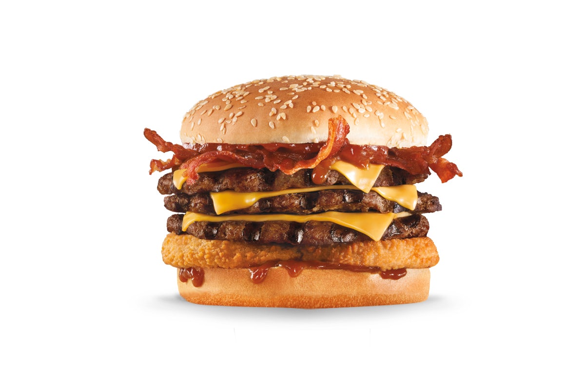 Triple Western Bacon Cheeseburger